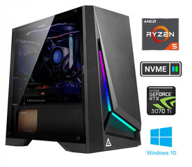 Ryzen 5 4600G 32GB 1TB SSD NVME 2TB HDD RTX 3070 Ti Windows 10 hind ja info | Lauaarvutid | kaup24.ee