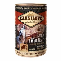Carnilove Lamb & Wild Boar konserv koertele 400g цена и информация | Консервы для собак | kaup24.ee