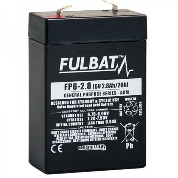 Aku Fulbat FP6-2.8 T1 2.8 Ah 6V цена и информация | Akud | kaup24.ee