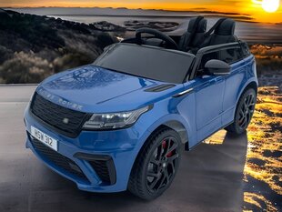 Детский электромобиль Range Rover Velar 12v с музыкальным модулем синий лакированны цена и информация | Электромобили для детей | kaup24.ee