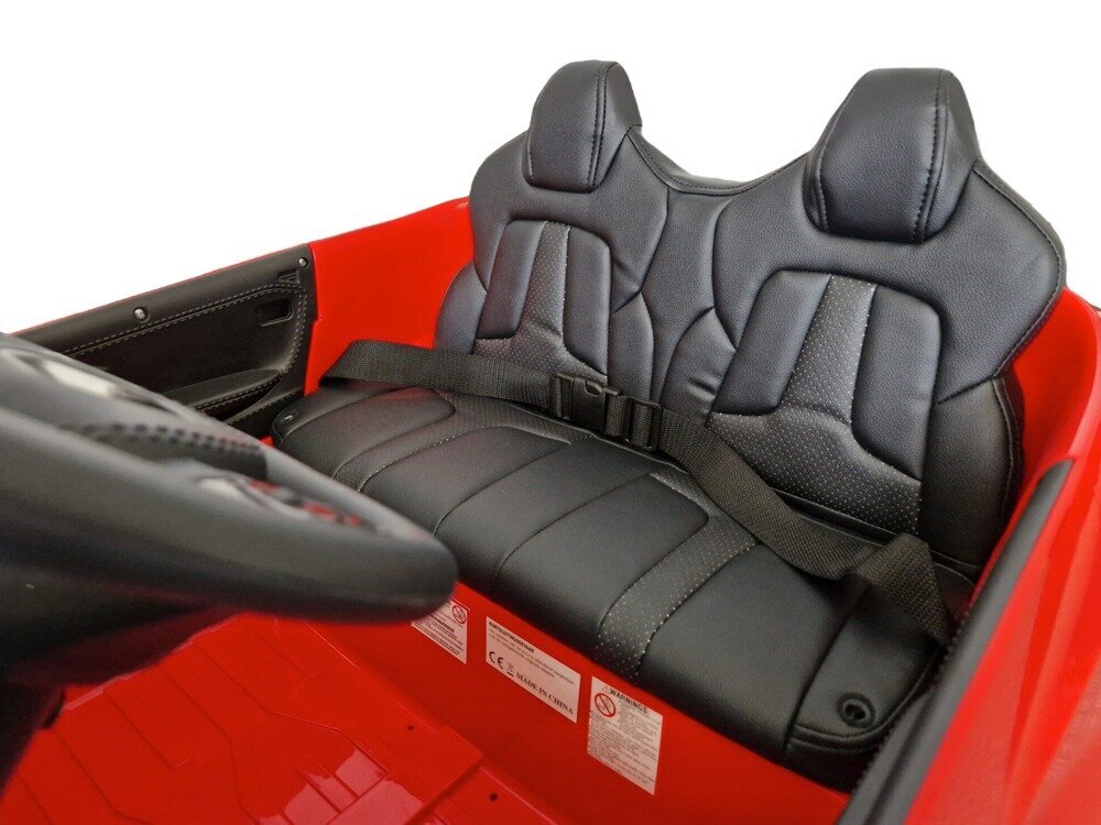 Laste elektriauto 2 istet Corvette 12v muusikamooduliga, punane hind ja info | Laste elektriautod | kaup24.ee