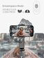 Selfikepp Gimbali stabilisaatoriga Cyke Q09 koos statiivi, valguse ja aplikatsiooniga (selfikepp) цена и информация | Selfie sticks | kaup24.ee