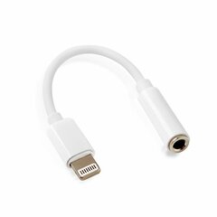 Adapter iPhone Lightning minipistikuga 3,5 mm valge hind ja info | USB jagajad, adapterid | kaup24.ee