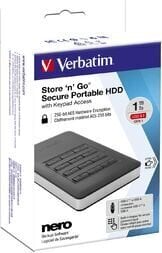 Kõvaketas Verbatim Store 'N' GO 1 TB цена и информация | Välised kõvakettad (SSD, HDD) | kaup24.ee