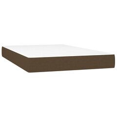 vidaXL Кровать с пружинами и матрасом, коричневый, 120х200 см, ткань цена и информация | Кровати | kaup24.ee