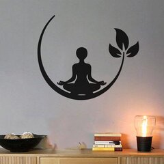 Vinüülseinakleebis Meditatsioon Silhouette sisekujundus - 43 x 50 cm цена и информация | Декоративные наклейки | kaup24.ee