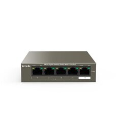 Tenda TEF1105P network switch Managed Fast Ethernet (10/100) Brown Power over Ethernet (PoE) цена и информация | Маршрутизаторы (роутеры) | kaup24.ee