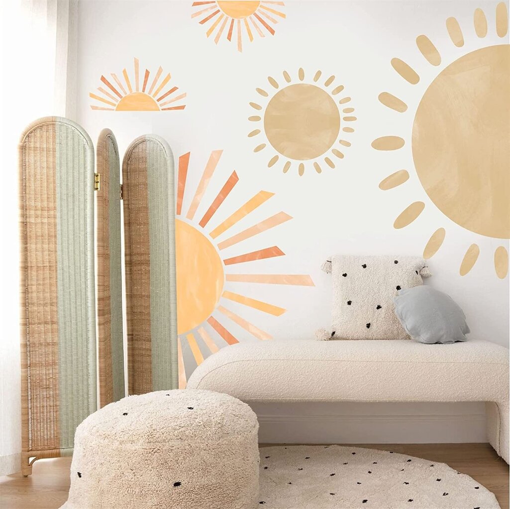 Vinila sienas uzlīmes Half Sun Home Decor uzlīme - 6 gab hind ja info | Seinakleebised | kaup24.ee