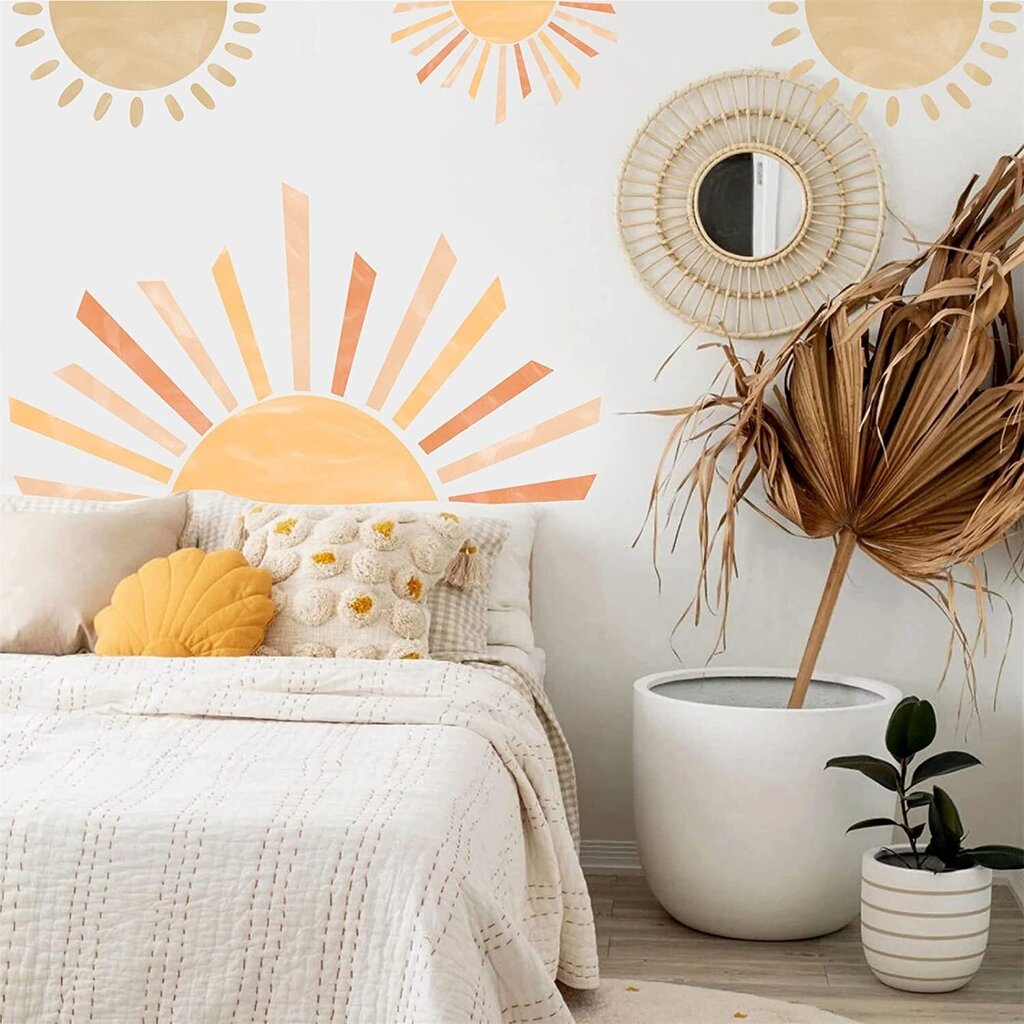 Vinila sienas uzlīmes Half Sun Home Decor uzlīme - 6 gab hind ja info | Seinakleebised | kaup24.ee