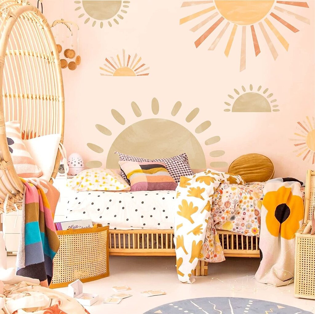 Vinila sienas uzlīmes Half Sun Home Decor uzlīme - 6 gab цена и информация | Seinakleebised | kaup24.ee