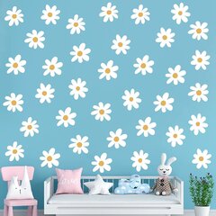 Vinüül lillelised seinakleebised Daisies Kids Room Decor - 36 tk hind ja info | Seinakleebised | kaup24.ee