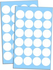 Виниловые наклейки белые круги - 1200 шт. (2,5 см) цена и информация | Декоративные наклейки | kaup24.ee