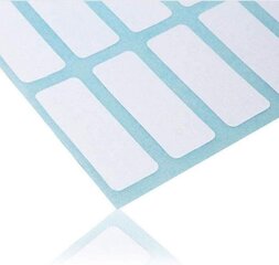 Белые прямоугольные виниловые наклейки для этикеток - 336 шт. (1 х 3,5 см) цена и информация | Аппликации, декорации, наклейки | kaup24.ee