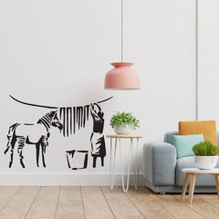Vinüül seinakleebis Banksy Zebra Stripes Graffiti kleebis sisekujundus – 160 x 109 cm цена и информация | Декоративные наклейки | kaup24.ee