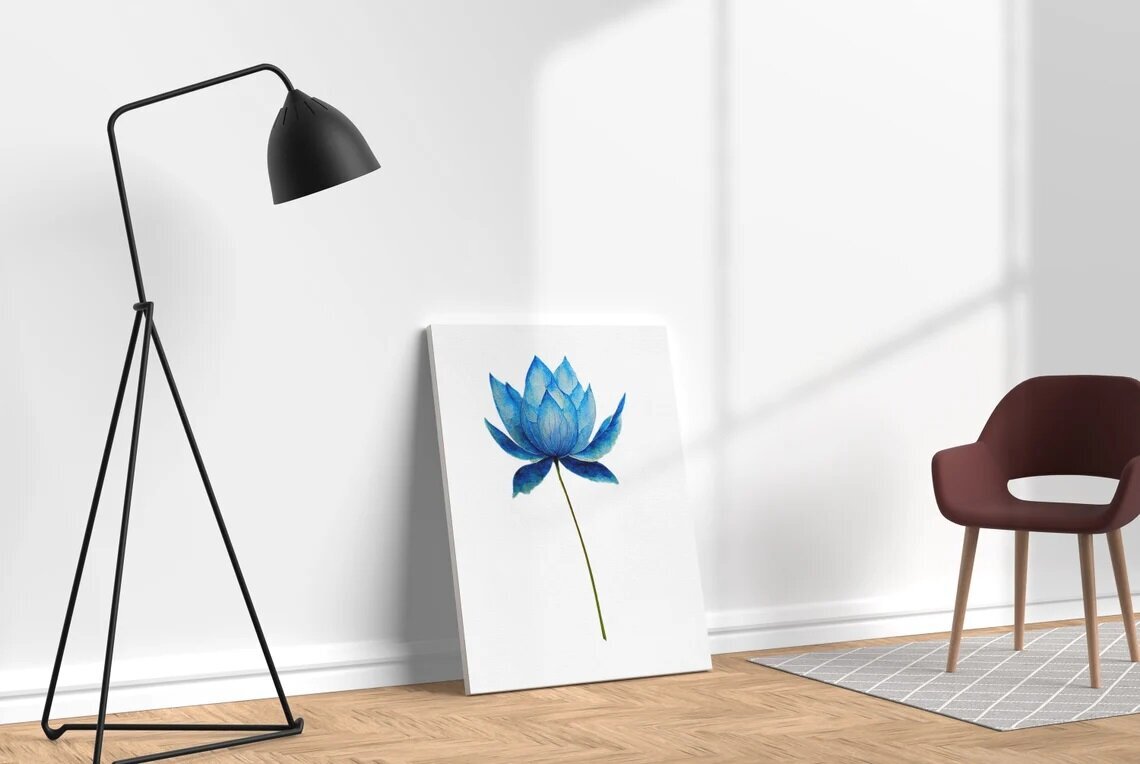 Seinalõuendimaal Lotus Flower Sisekujundus - 100 x 60 cm hind ja info | Seinakleebised | kaup24.ee