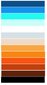 Vinüülist trepikleebised, gradientvärvid punase, oranži, valge ja sinise triibuga sisekujundus hind ja info | Seinakleebised | kaup24.ee