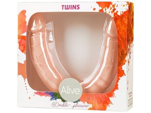 Double Dildo Twins S Silicone 30 cm hind ja info | Vibraatorid | kaup24.ee