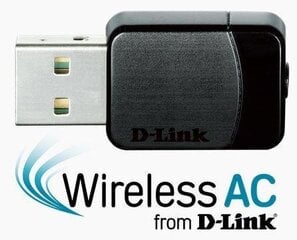 D-Link DWA-171 network card WLAN 433 Mbit/s цена и информация | Адаптер Aten Video Splitter 2 port 450MHz | kaup24.ee