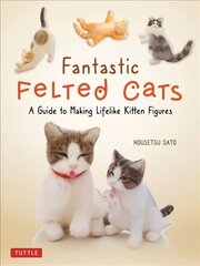 Fantastic Felted Cats: A Guide to Making Lifelike Kitten Figures (With Full-Size Templates) hind ja info | Tervislik eluviis ja toitumine | kaup24.ee