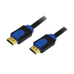HDMI kaabel LogiLink CHB1102 2 m sinine/must hind ja info | Kaablid ja juhtmed | kaup24.ee