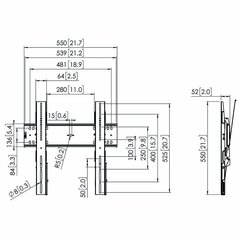 Vogels 73202526 43-65'' hind ja info | Teleri seinakinnitused ja hoidjad | kaup24.ee