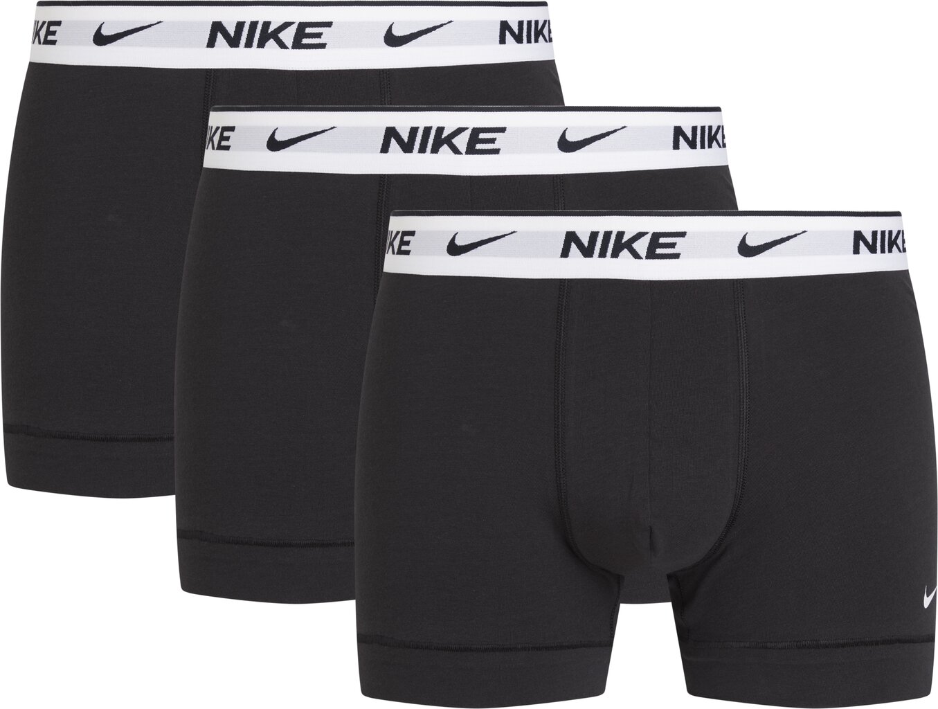 Nike meeste bokserid EVERYDAY COTTON STRETCH TRUNK 3pk, must hind ja info | Meeste aluspesu | kaup24.ee