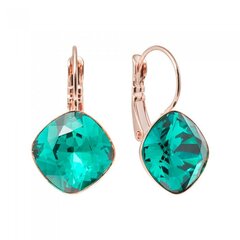 Naiste kõrvarõngad Diamond Sky „Glare IV (Emerald)“ koos Swarovski kristallidega DS02A500 hind ja info | Kõrvarõngad | kaup24.ee