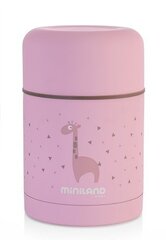 Термос для хранения продуктов Miniland 600 мл, розовый цена и информация | Miniland Товары для мам | kaup24.ee