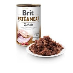 Brit Care Rabbit Paté & Meat konserv koertele 400g цена и информация | Консервы для собак | kaup24.ee