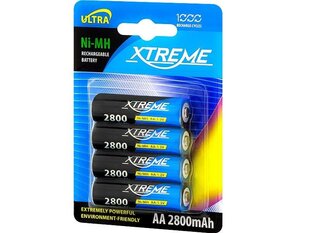 XTREME rechargeable battery 4xAA/R6 2800mAh Ni-MH - blister hind ja info | Patareid | kaup24.ee