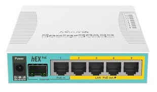 Роутер MikroTik hEX PoE Router RB960PGS 10 цена и информация | Маршрутизаторы (роутеры) | kaup24.ee