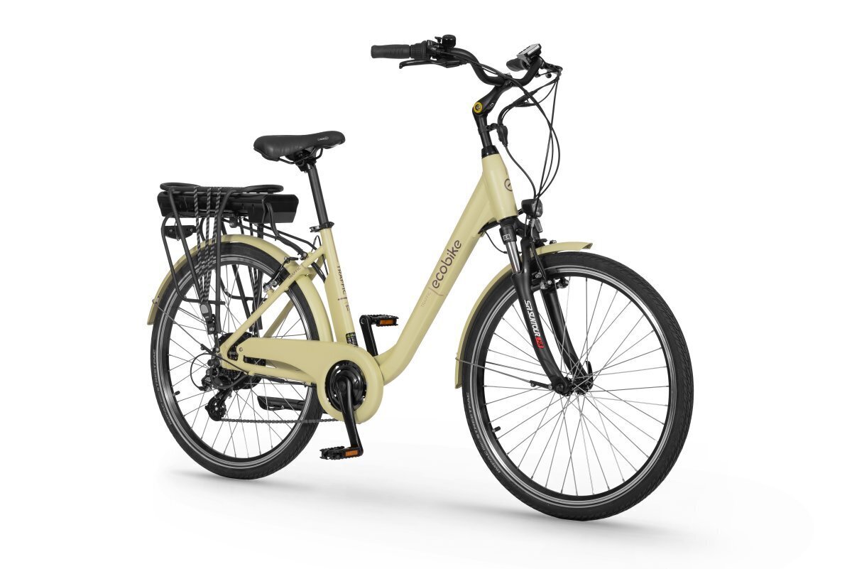 Elektriratas Ecobike Traffic 11,6 Ah Greenway, kollane hind ja info | Elektrirattad | kaup24.ee