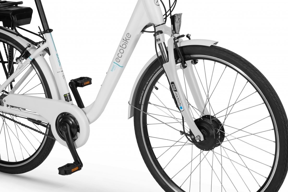 Elektriratas Ecobike Basic Nexus 8,7 Ah Greenway, valge цена и информация | Elektrirattad | kaup24.ee