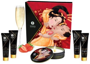 Komplekt Shunga The Geisha's Secret Kit Strawberry Sparkling Wine, 5 osaline цена и информация | Наборы секс-товаров | kaup24.ee