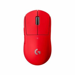 Logitech Mouse Logitech G PRO X SUPERLIGHT 25600 dpi Red цена и информация | Мыши | kaup24.ee