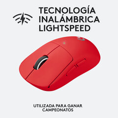 Logitech Mouse Logitech G PRO X SUPERLIGHT 25600 dpi Red цена и информация | Мыши | kaup24.ee