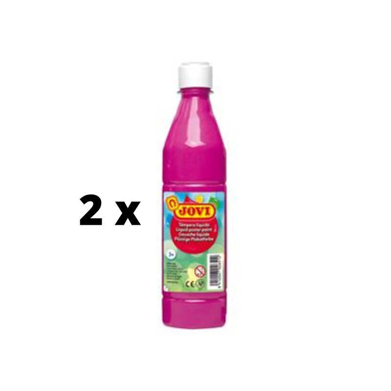 Vedel guašš Jovi pudelis, 500 ml, Pink sp. Pakett 2 tk. цена и информация | Kunstitarbed, voolimise tarvikud | kaup24.ee