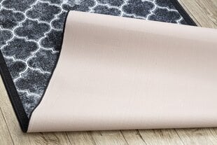 Rugsx ковровая дорожка Clover, серая, 67 см цена и информация | Ковры | kaup24.ee