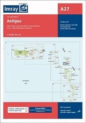 Imray Chart A27: Antigua 2022 New edition цена и информация | Энциклопедии, справочники | kaup24.ee