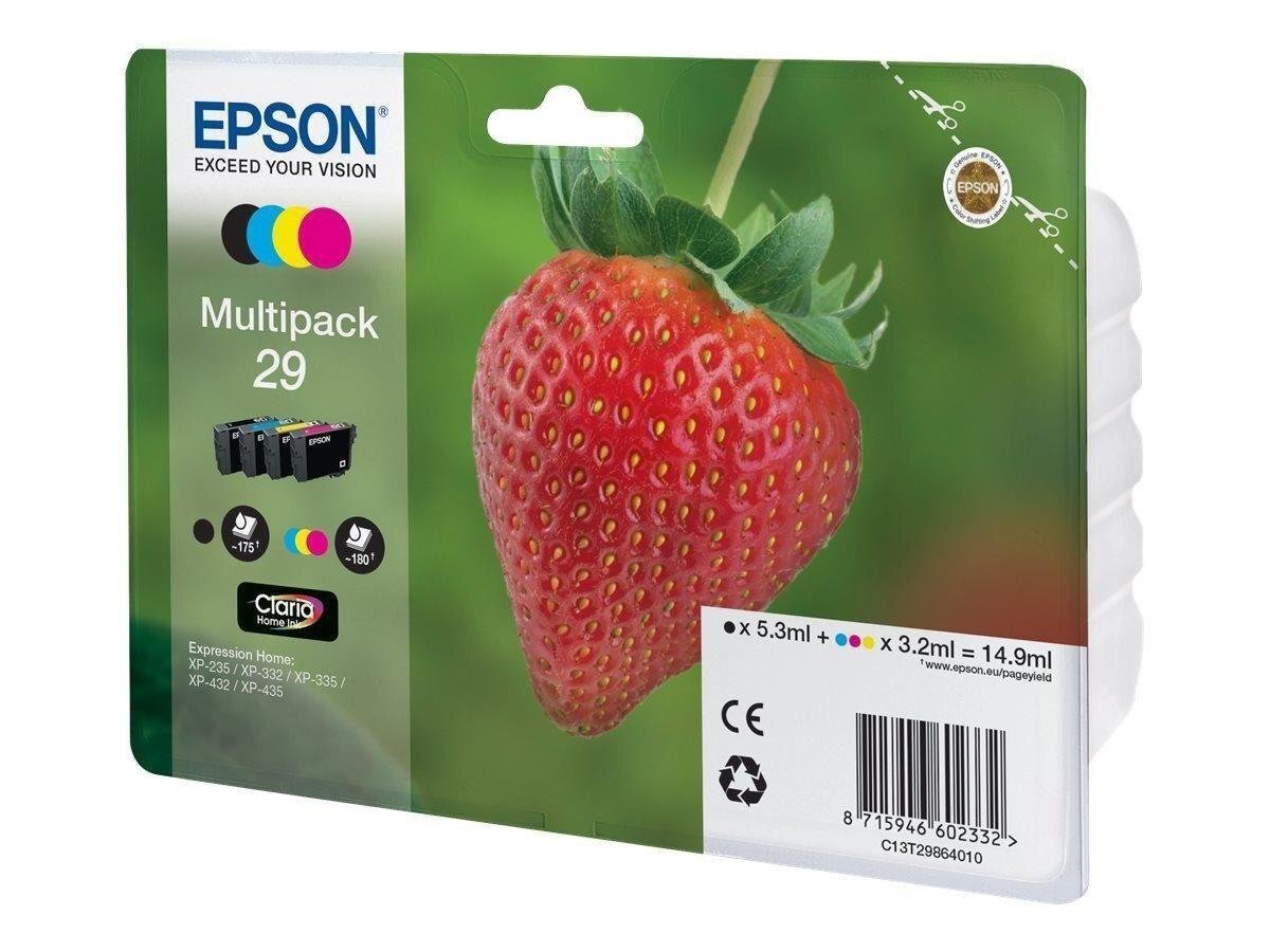 EPSON Multipack 4-colours 29 Claria Home Ink (Blister without alarm) цена и информация | Tindiprinteri kassetid | kaup24.ee