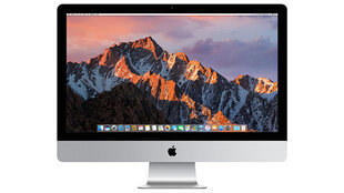 iMac 2017 Retina 5K 27" - Core i5 3.4GHz / 16GB / 1TB Fusion drive Silver (uuendatud, seisukord A), hõbedane hind ja info | Lauaarvutid | kaup24.ee