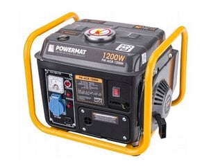 Бензиновый генератор Powermat 1200W цена и информация | Электрогенераторы | kaup24.ee