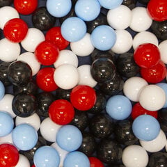 Квадратный манеж Selonis Square Play Pen Filed с 200 мячами, синий: черный/белый/красный/голубой цена и информация | Игрушки для малышей | kaup24.ee