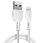 Kaabel Usb -> Type C Hoco X20 3.0m, Laadimisjuhe USB 2.0 USB C, valge цена и информация | Mobiiltelefonide kaablid | kaup24.ee
