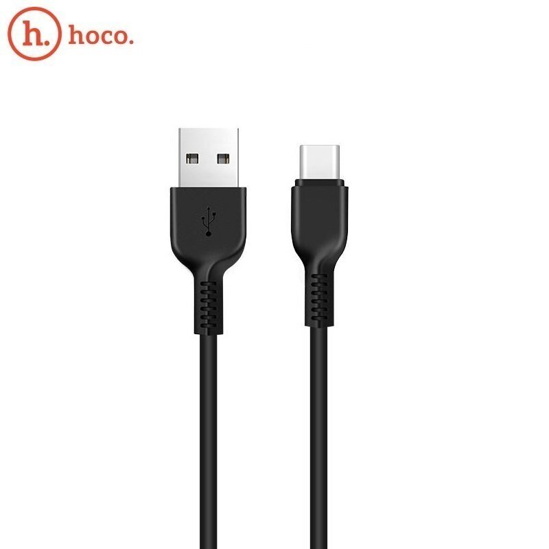 Kaabel Usb -> Type C Hoco X20 3.0m, Laadimisjuhe USB 2.0 USB C, must hind ja info | Mobiiltelefonide kaablid | kaup24.ee