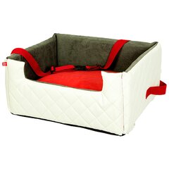 Amibelle Спальное место - кресло Lux, белое с красной подушкой L, 57 x 50 x 25 см цена и информация | Лежаки, домики | kaup24.ee