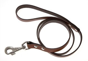 Amibelle поводок кожаный коричневый, ширина 1,8 см, длина 120 см цена и информация | Поводки для собак | kaup24.ee