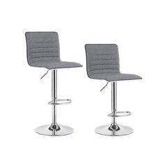 Набор из 2 барных стульев со спинкой цена и информация | Стулья для кухни и столовой | kaup24.ee
