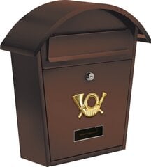 Почтовая коробка 380x320x105 мм коричневая Vorel 78587 цена и информация | Почтовые ящики | kaup24.ee