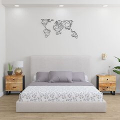 vidaXL öökapid 2 tk, 40 x 33 x 46 cm, mangopuit цена и информация | Прикроватные тумбочки | kaup24.ee